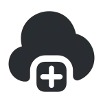 Cloud Plus SVG Icon